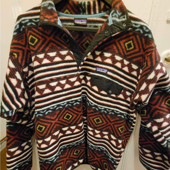 Patagonia Synchilla Snap-T Cinder RED Mens Large - Picture 3 of 6